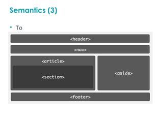 Semantics (3)

• To
 