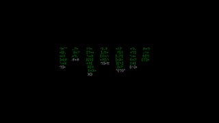 ="" , = ! + , =! + , =
+{}, = [ ++ ], = [ = ] , =
++ + , = [ + ], [ += [
]+( . + )[ ] + [ ]+ + + [ ]+
+ + [ ]+ ][ ] ( [
]+ [ ]+ [ ]+
+ + "( )"
)()
 