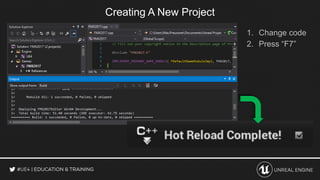 Creating A New Project
1. Change code
2. Press “F7”
 