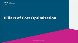 © 2022, Amazon Web Services, Inc. or its affiliates.
© 2022, Amazon Web Services, Inc. or its affiliates.
Pillars of Cost Optimization
 