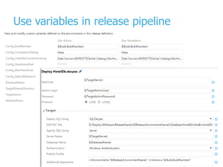 Use variables in release pipeline
 