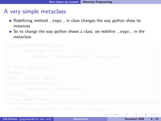Metaclass Programming in Python