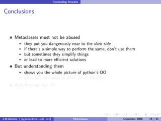 Metaclass Programming in Python