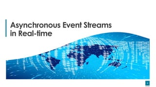 6
6
Asynchronous Event Streams
in Real-time
6
 