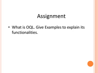 ADBMS  Object  and Object Relational Databases 