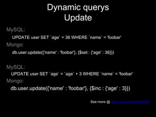 About MongoDB?Document-oriented 