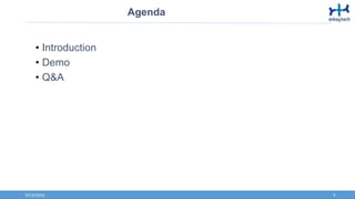 9/13/2016
• Introduction
• Demo
• Q&A
Agenda
3
 