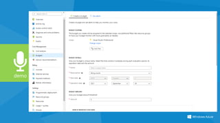 Monitor resources with azure embedded tools