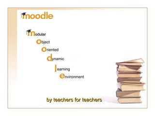 odular bject riented ynamic earning nvironment by teachers for teachers 