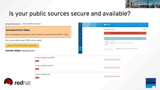 Is your public sources secure and available?
 