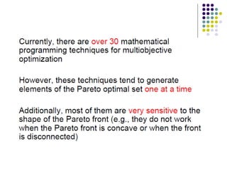 Multi Objective Optimization