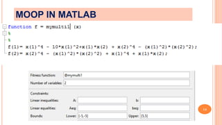 14
MOOP IN MATLAB
 