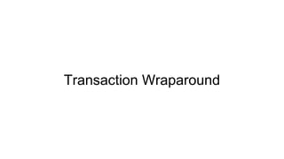 Transaction Wraparound
 