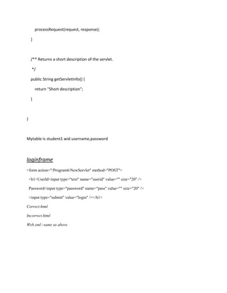 My java file