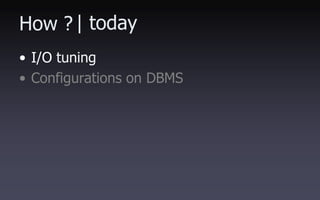 MySQL Tuning
