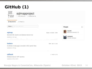 Navaja Negra & ConectaCon, Albacete (Spain) October 02nd, 2015 14
GitHub (1)
 