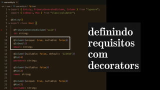 definindo
requisitos
com
decorators
 