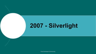 2007 - Silverlight
 