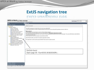 ExtJS navigation treeOnClick-Event: Open page 30 - f?p=65555:30:&SESSION.::