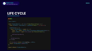 Babel Coder
Babel Coder
https://www.babelcoder.com
LIFE CYCLE
 