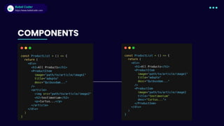 Babel Coder
Babel Coder
https://www.babelcoder.com
COMPONENTS
 