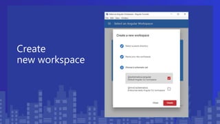Create
new workspace
 