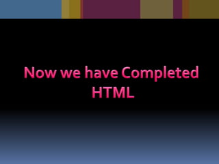 HTML & JAVA Script