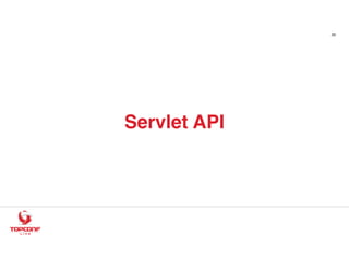 Servlet API
30
 