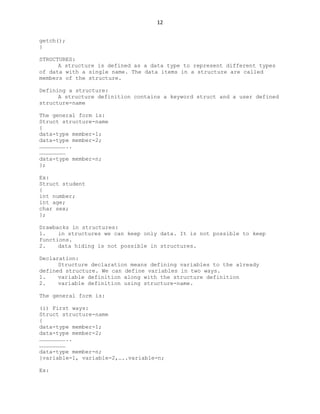 Notes on c++