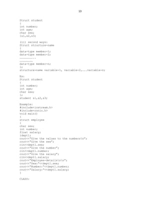 Notes on c++