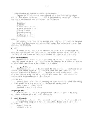 Notes on c++