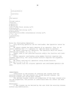 Notes on c++
