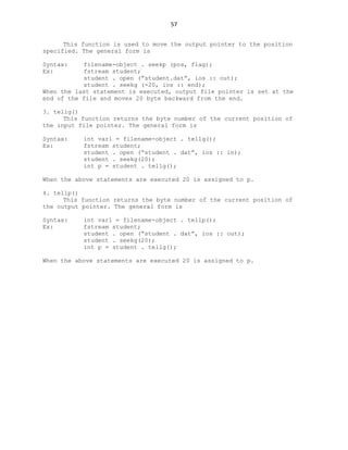 Notes on c++