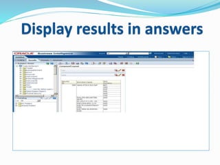 Display results in answers
 