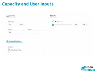 Capacity and User Inputs
 