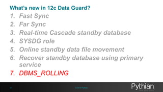 Simpler Role Transitions 
30 © 2014 Pythian 
 