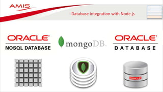 Database integration with Node.js
 