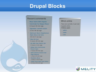Drupal Blocks
 