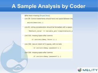 A Sample Analysis by Coder
 