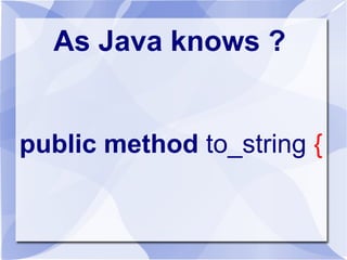 Not Perl 6: 
$var.to_string(); 
 