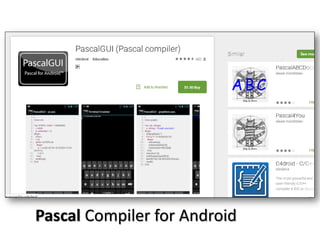 Pascal Compiler for Android
 