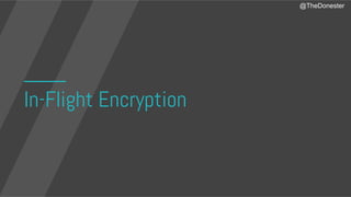 In-Flight Encryption
@TheDonester
 
