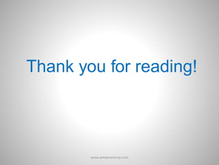 Thank you for reading!
www.aimdynamicvp.com
 