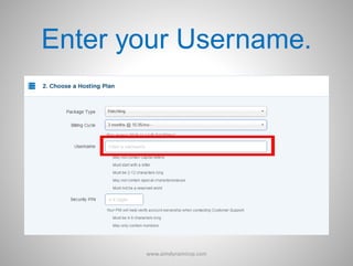 Enter your Username.
www.aimdynamicvp.com
 