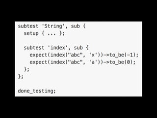 Test::Kantan - Perl and Testing
