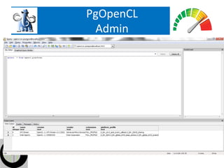 PgOpenCL
 Admin
 
