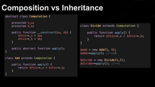 Composition vs Inheritance
 