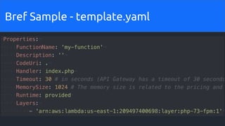 Bref Sample - template.yaml
 