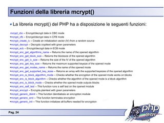 PHP e crittografia