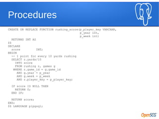 Sample Schema
 
